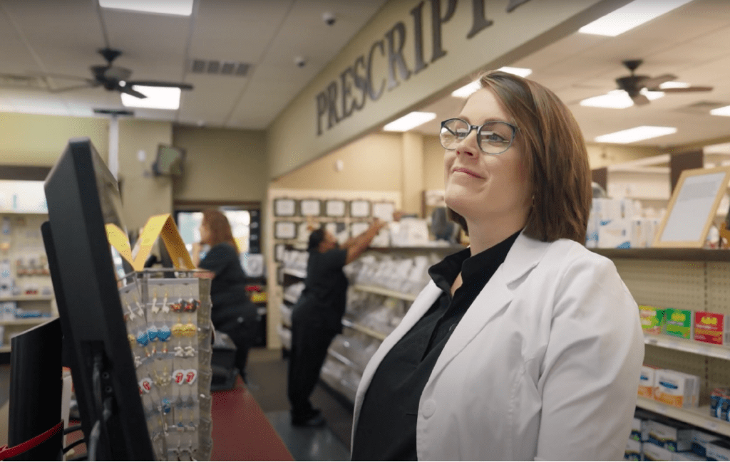 Pharmacist working at the drugstore